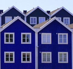 A painted exterior of a house