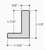 This simple, L-shape canvas floater frame features a .625 " face and deep, 1.825 " rabbet, finished with a classic matte black.

Display your favourite gallery wrapped Giclée print or painting with authentic, fine art style. Ideal for floater framing large and extra large, thick (1.5 " deep) stretched canvases.

*Note: These solid wood, custom canvas floaters are for stretched canvas prints and paintings, and raised wood panels.