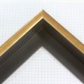 1-5/8 " deep Satin Gold floater frame